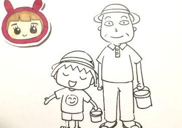 吃瓜老爷爷绘画教程视频,轻松绘制趣味瓜果画教程